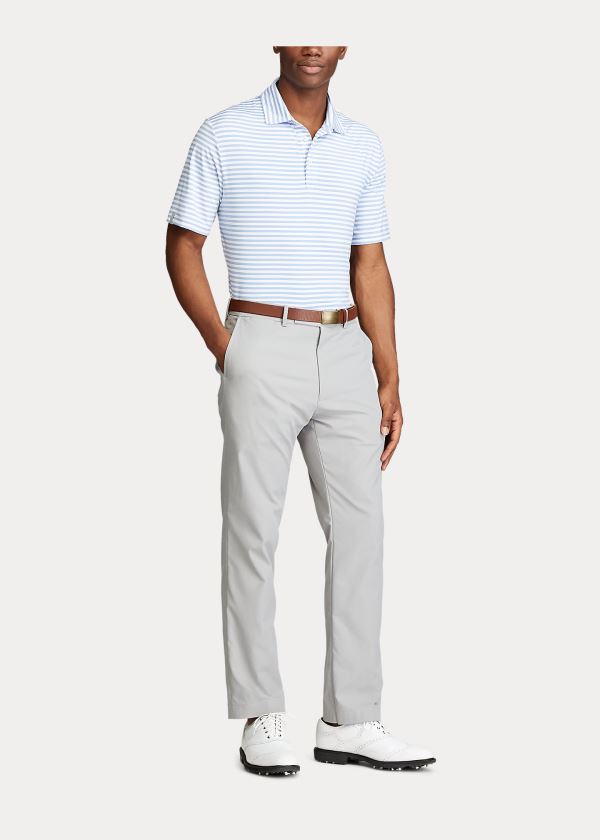 Polos Ralph Lauren Hombre Azules / Blancos - Classic Fit Performance - MWARG8301